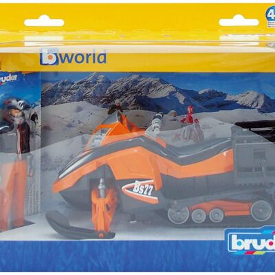 BRUDER - Schneemobil und Fahrer 10CM