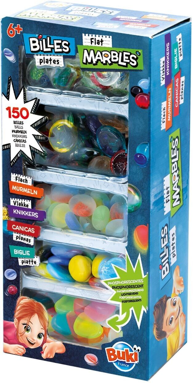 BUKI - Caja de Canicas Planas