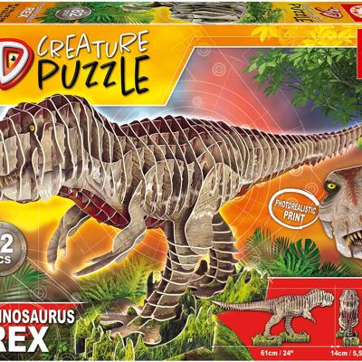 EDUCA BORRAS – 82-teiliges Puzzle T-Rex 3D-Kreatur