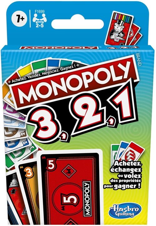 HASBRO - Jeu Cartes Monopoly 3.2.1