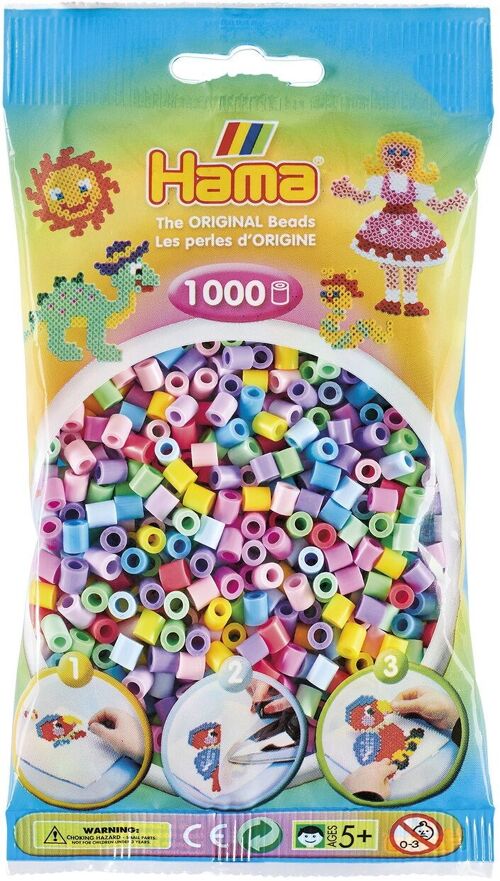 JBM - 1000 Perles Pastel Mix Hama