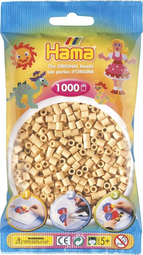 JBM - Sachet 1000 Perles Beige Hama