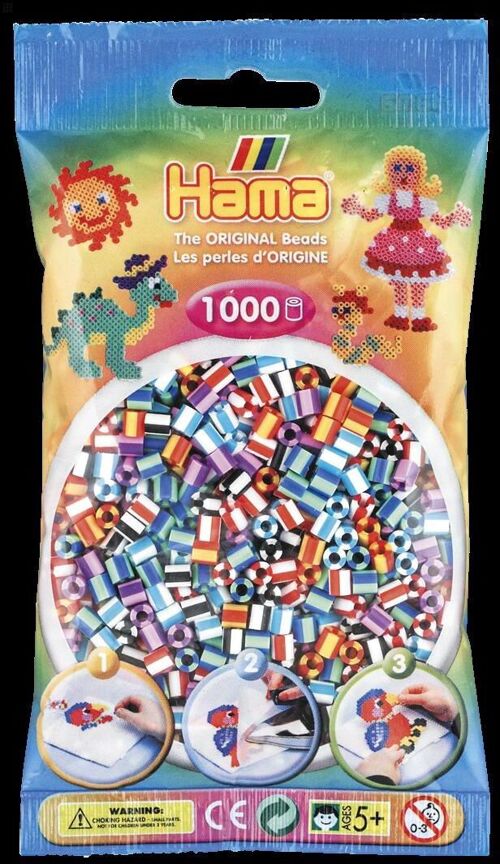JBM - Sachet 1000 Perles Bicolores Hama