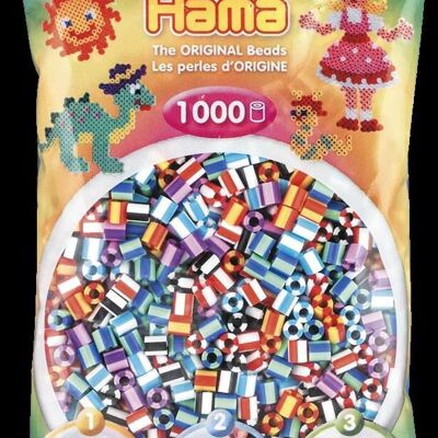 JBM - Bag of 1000 Bicolor Hama Beads