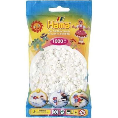JBM - Bag of 1000 White Hama Beads