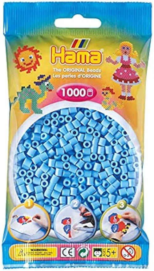 JBM - Sachet 1000 Perles Bleu Pastel Hama