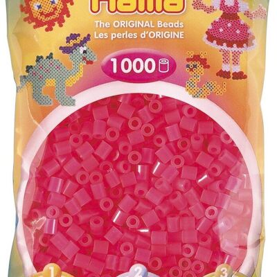 JBM - Bag of 1000 Fuschia Hama Beads