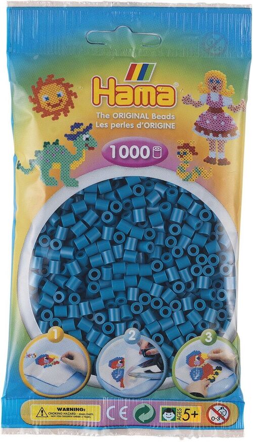 JBM - Sachet 1000 Perles Bleu Pétrole Hama