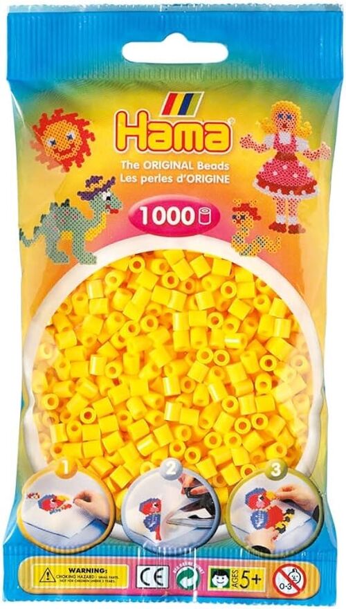 JBM - Sachet 1000 Perles Jaune Hama