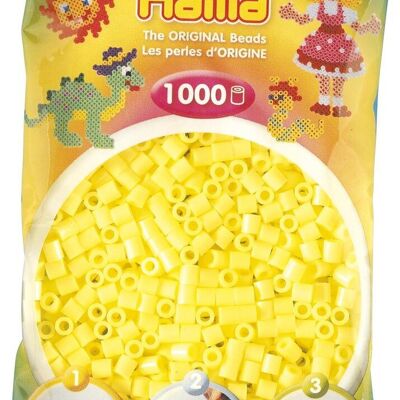 JBM - Borsa da 1000 perline Hama gialle pastello