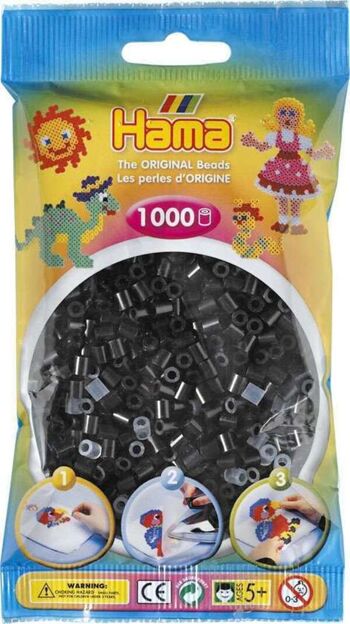 JBM - Sachet 1000 Perles Noires Hama