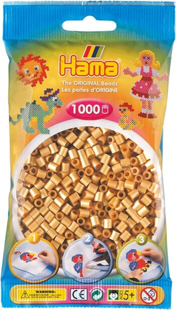 JBM - Sachet 1000 Perles Or Hama