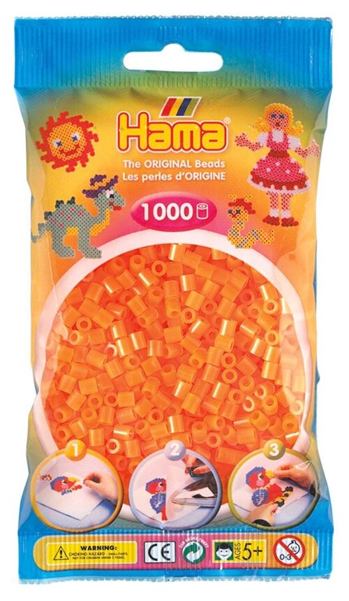 JBM - Sachet 1000 Perles Orange Hama