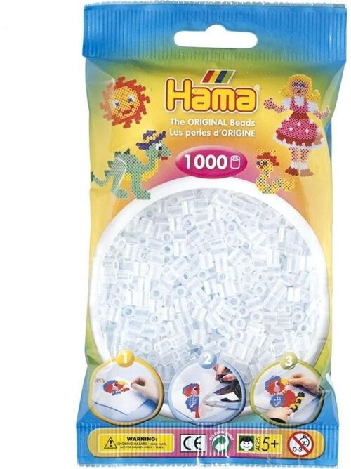 JBM - Sachet 1000 Perles Transparentes Hama