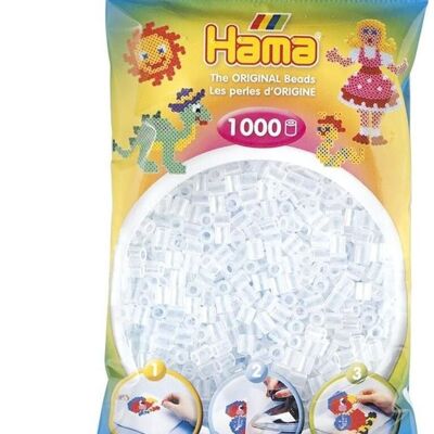 JBM - Bag of 1000 Transparent Hama Beads