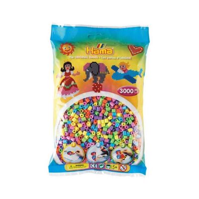 JBM - Bag of 3000 Mix Pastel Hama Beads