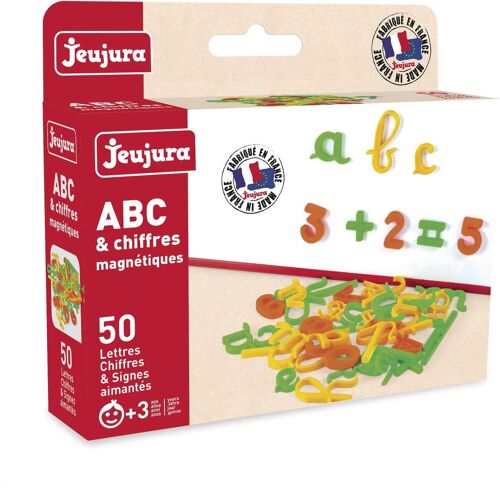 JEUJURA - Coffret 50 Lettres et Chiffres Cursives