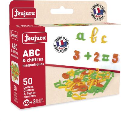 JEUJURA - Box of 50 Cursive Letters and Numbers