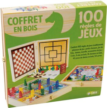 JEUJURA - Coffret Bois 100 Jeux 2