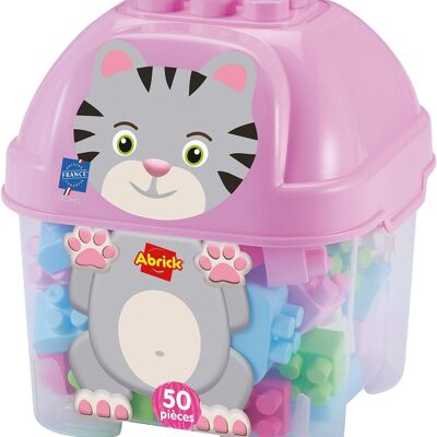 JOUETS ECOIFFIER - Baril Chat 50 Pièces Abrick