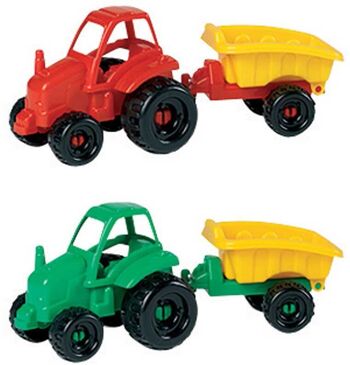 JOUETS ECOIFFIER - Tracteur Et Remorque 25CM - Modèle choisi aléatoirement 1