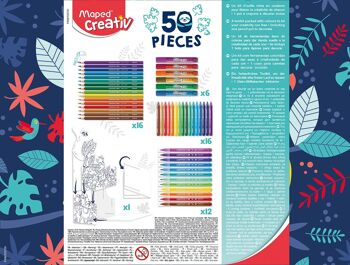 MAPED - Kit Coloriage 50 Pièces Créatives 2