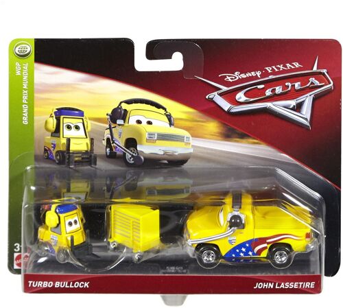 MATTEL - Cars 3 Pack 2 Véhicules - Modèle choisi aléatoirement