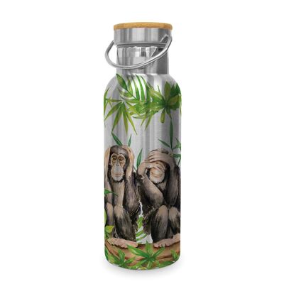 Bottiglia d'acciaio delle tre scimmie 0.50