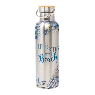 Ocean Life is better Botella de acero 0,75