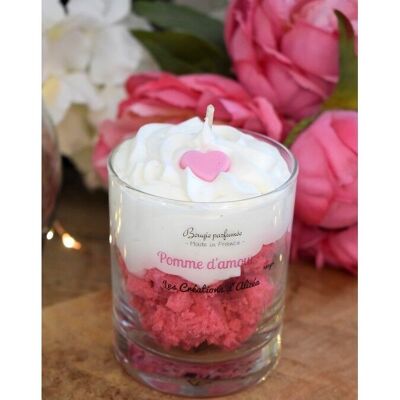 Round candle 80 gr Candy Apple