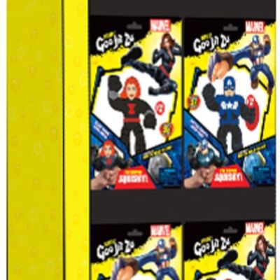 MOOSE TOYS - Display of 16 Goojitzu Figurines 11CM Marvel