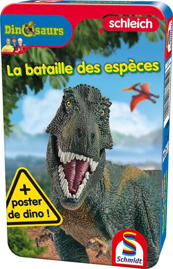 SCHMIDT - Boîte Métal Bataille Dinosaures