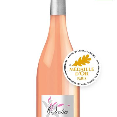 ORGANIC and VEGAN Rosé Wine AOP LUBERON - Orchis 2023