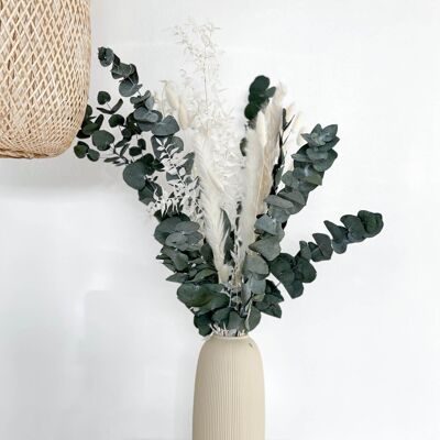 Dried flower bouquet pampas grass eucalyptus mix