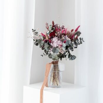 Bouquet de mariée de fleurs séchées aux baies 3