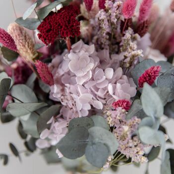 Bouquet de mariée de fleurs séchées aux baies 4