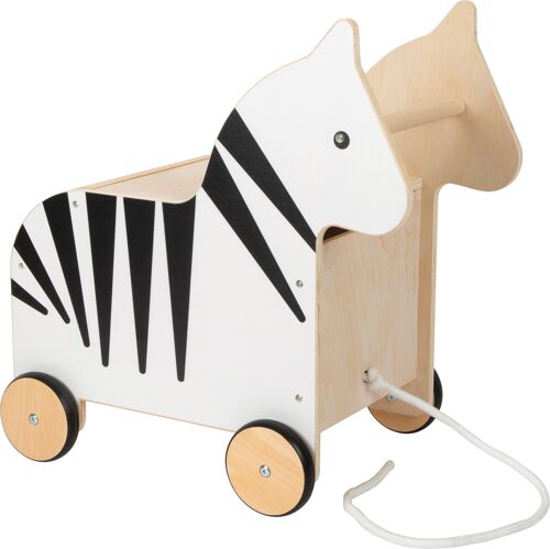 Spielzeugkiste mit Rollen Zebra „Wildlife“ | Kinderzimmermöbel | Holz