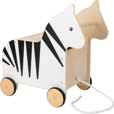 Scatola portagiochi con ruote Zebra “Wildlife” | Mobili per camerette | Legna