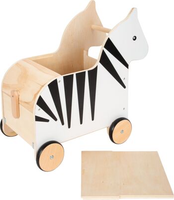 Coffre à jouets à roulettes Zebra « Wildlife » | Meubles pour chambres d'enfants | Bois 3