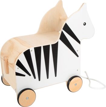 Coffre à jouets à roulettes Zebra « Wildlife » | Meubles pour chambres d'enfants | Bois 4