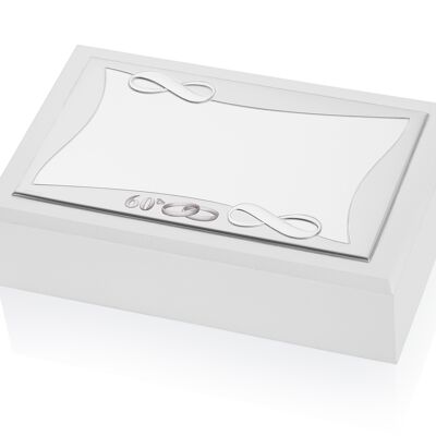 Jewelery Box 20x12x6 cm Silver "Infinito" Line 60th Anniversary