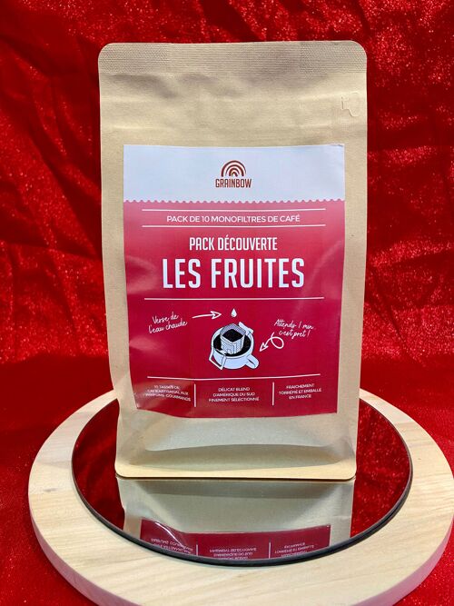Café aromatisé Les Fruités – Pack découverte de 10 monofiltres
