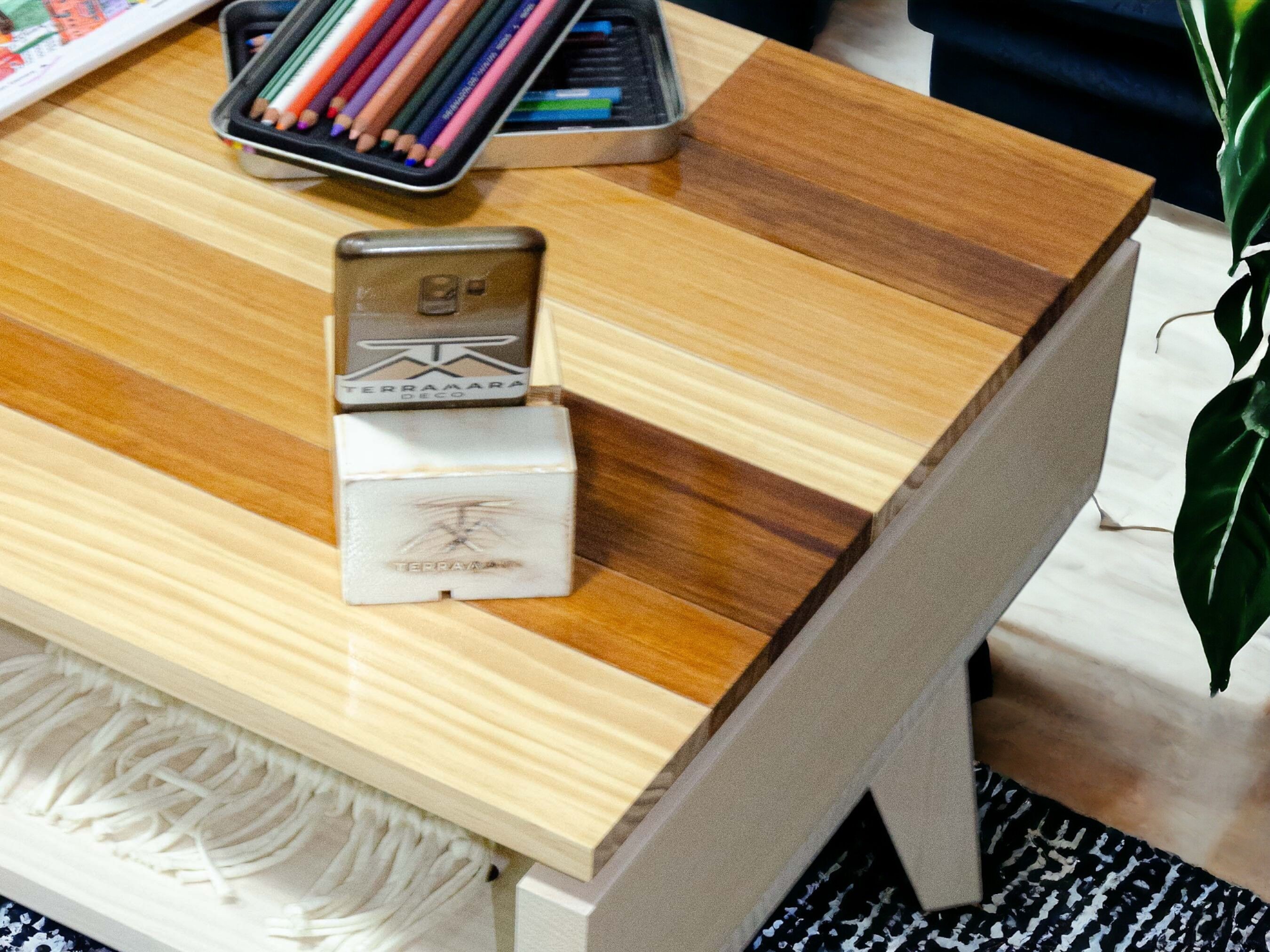 Table basse élévatrice ELEMENTAL, Table basse, Table basse pliante, table de salon, table pliante, tables basses en bois, Bois massif, Fait main, Aucun assemblage requis | DÉCO TERRAMARA