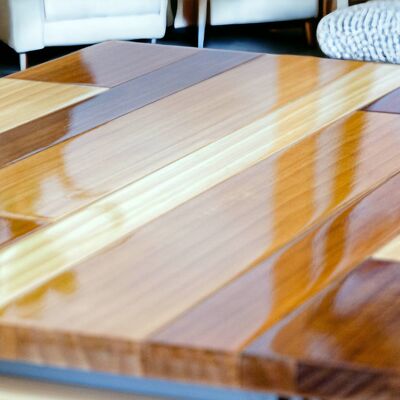 ELEMENTAL elevating coffee table, Folding Coffee Table, Coffee Table for the Living Room, Low Folding Table, Solid Wood, Handmade, No Assembly | TERRAMARA DECO