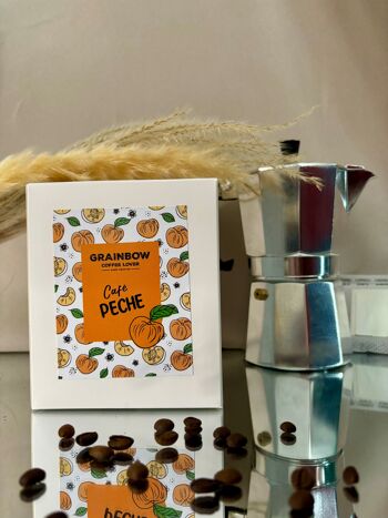 Café aromatisé Pêche Caramélisée – Box 10 Monofiltres 1