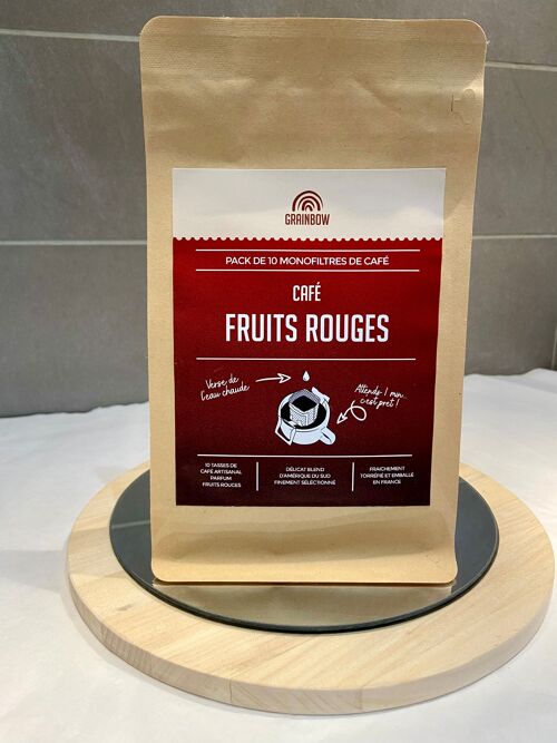 Café aromatisé Fruits Rouges - Box 10 Monofiltres