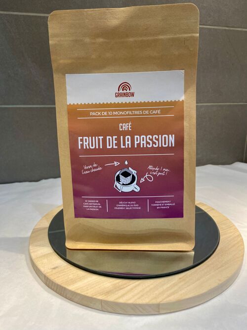 Café aromatisé Fruits de la Passion – Pack 10 Monofiltres