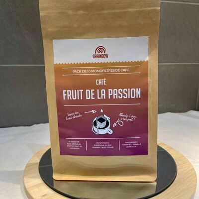 Café aromatisé Fruits de la Passion – Pack 10 Monofiltres