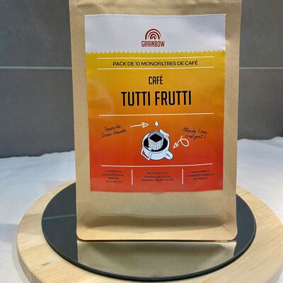 Kaffee mit Tutti-Frutti-Geschmack – Packung mit 10 Monofiltern