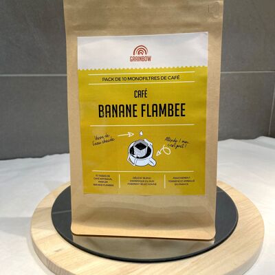 Caffè aromatizzato Banana Flambée – Confezione 10 Monofiltri